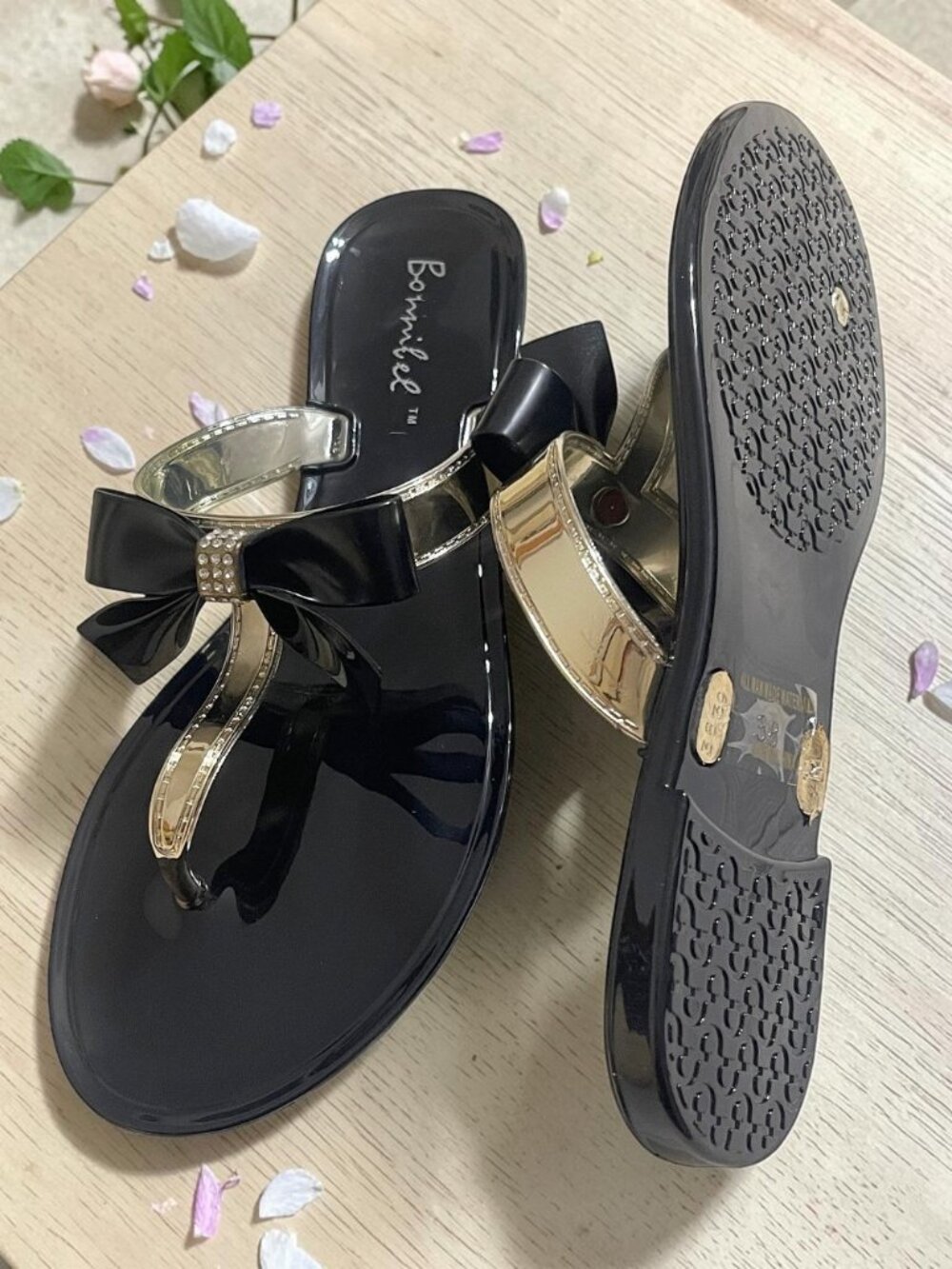 3-Pair Bow Rhinestone Sandal Bundles | Mixed Sizes 6–10 | Wholesale Reseller Lot - Picture 6 of 6